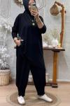 ESİLAY ŞALVAR TAKIM Siyah