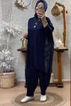 ESİLAY ŞALVAR TAKIM Lacivert