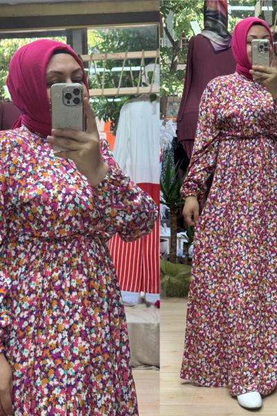 ESRİN ELBİSE  Pembe