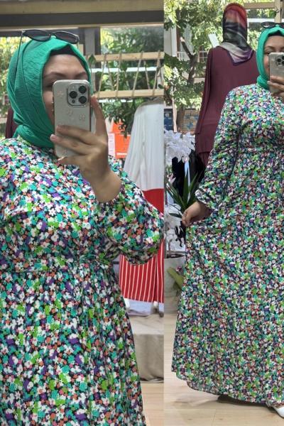 ESRİN ELBİSE  Yeşil