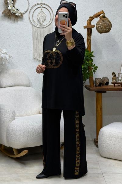 GÖLGE TAŞLI TAKIM Siyah