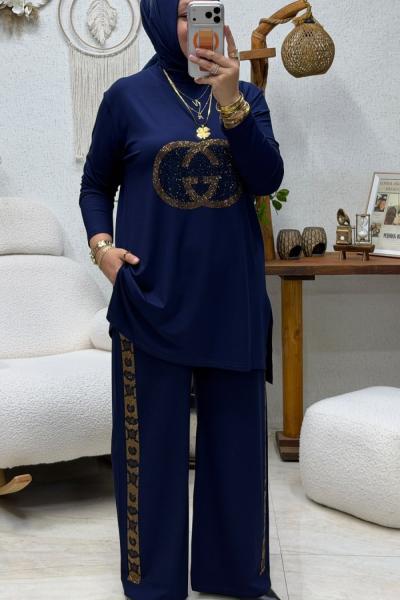 GÖLGE TAŞLI TAKIM Lacivert