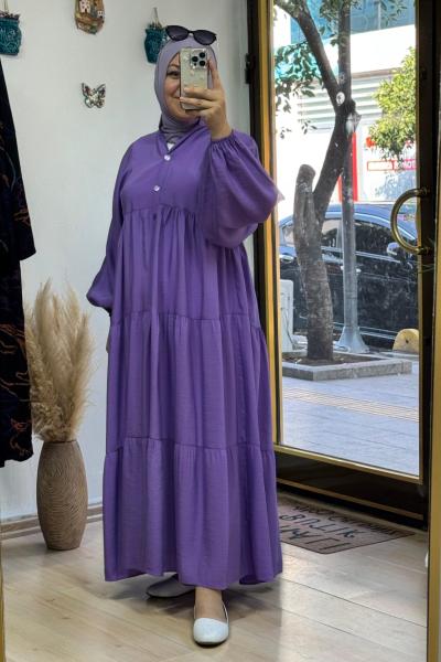 GÜNEŞ ELBİSE  Mor
