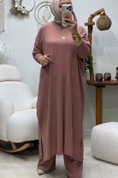 GUPSE TRİKO TAKIM Pudra