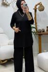 HANIMELİ TAŞLI TAKIM  Siyah