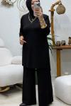 HANIMELİ TAŞLI TAKIM  Siyah