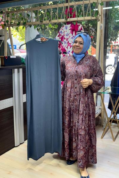 İÇLİK ELBİSE  Antrasit