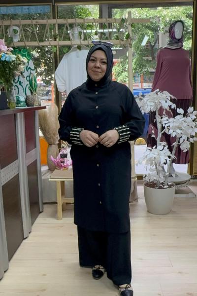 incili SİBEL takım  Siyah