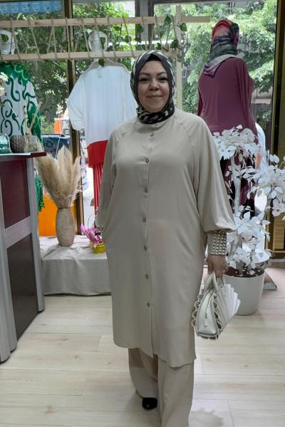 incili SİBEL takım  Taş Rengi