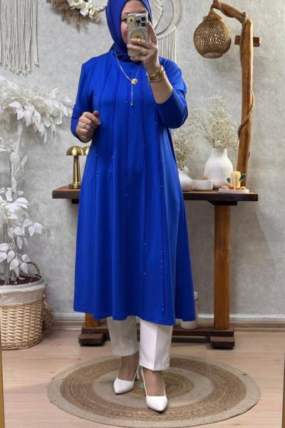 İREMONİ TUNİK Saks Mavisi