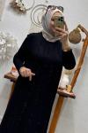 İREMONİ TAŞLI TAKIM Siyah