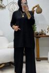 LEYLA TAŞLI TAKIM Siyah