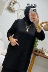 LEYLA TAŞLI TAKIM Siyah