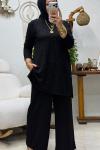 LEYLA TAŞLI TAKIM Siyah