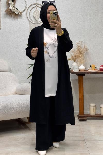 LİLYÜM 3 LÜ TAKIM Siyah