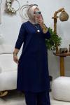 LİNE TAŞLI TAKIM Lacivert