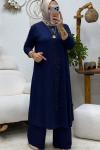LİNE TAŞLI TAKIM Lacivert