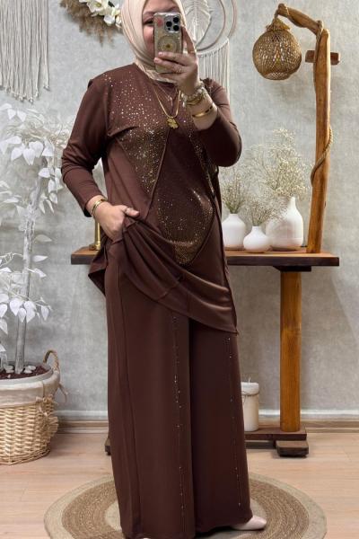 LİYANA TAKIM Kahverengi