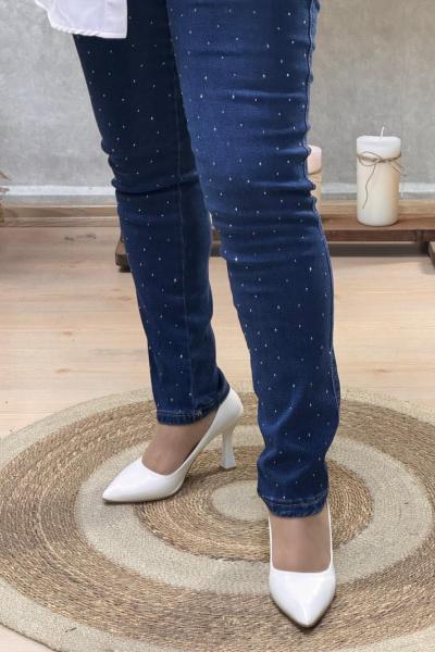 LORA KOT PANTOLON Mavi