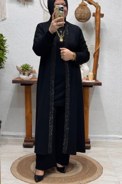 LÜLYE 3 LÜ TAKIM Siyah