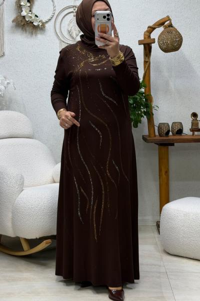 MARİPOSA ELBİSE Kahverengi