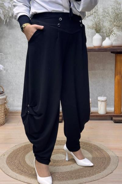 MAVERA ŞALVAR PANTOLON Siyah