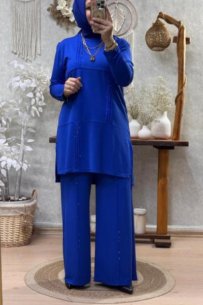 MELİNA TAKIM  Saks Mavisi