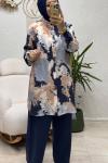 MERVE DESENLİ TAKIM Lacivert