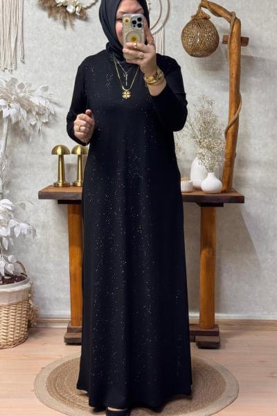 MİLAS ELBİSE  Siyah Taş