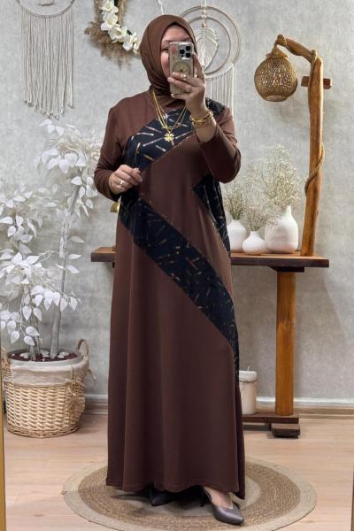 MİSSNOVA ELBİSE Kahverengi