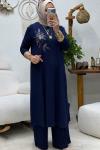 NERGİS NAKIŞLI TAKIM Lacivert