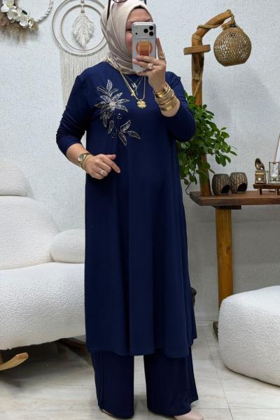 NERGİS NAKIŞLI TAKIM Lacivert