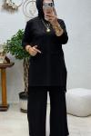 NİSE TAŞLI TAKIM  Siyah