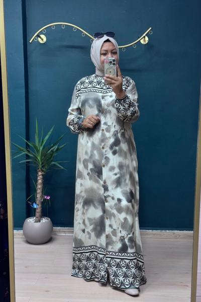 Özlem gömlek elbise  Siyah