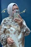 Özlem gömlek elbise  Kahverengi