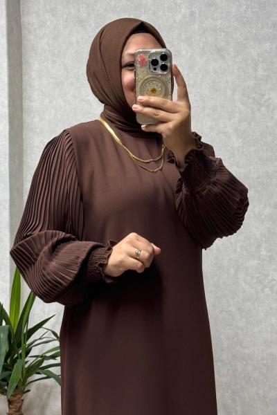 parla elbise  Kahverengi