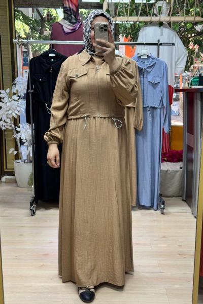 PELİN ELBİSE  Camel