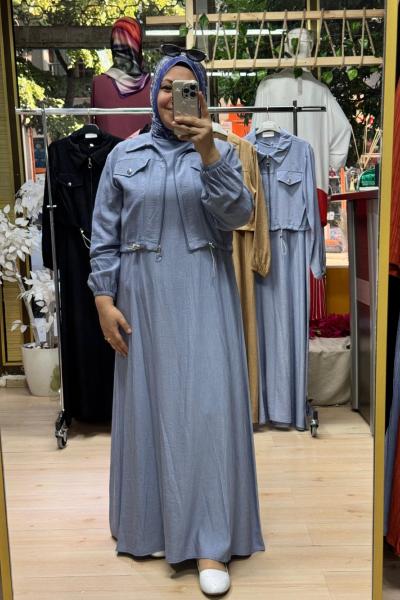 PELİN ELBİSE  Bebe Mavisi