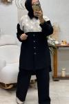PERLA DANTEL TAKIM Siyah
