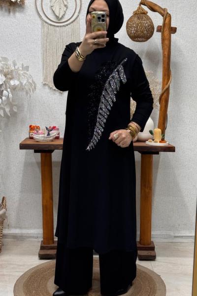 SİMAY TAŞLI TAKIM Siyah