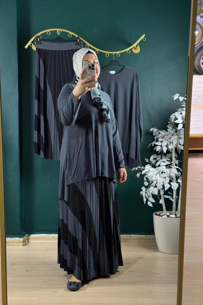 SİMETRİ ETEK TAKIM Antrasit