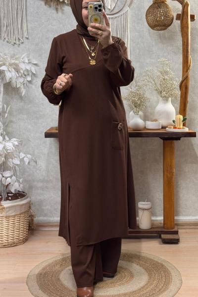 SİSTER TAKIM Kahverengi