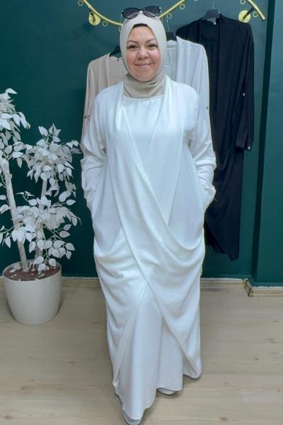 BİRCAN TUNİK ELBİSE Beyaz