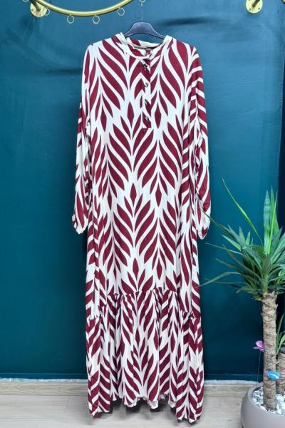 YAPRAK ELBİSE  Kiremit