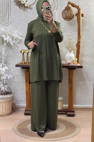 YILDIZ TAŞLI TAKIM Haki