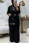 YONCA TAŞLI TAKIM  Siyah