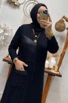 ZARİFE TAŞLI TAKIM Siyah