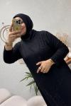 ZEYNO TAŞLI TAKIM Siyah