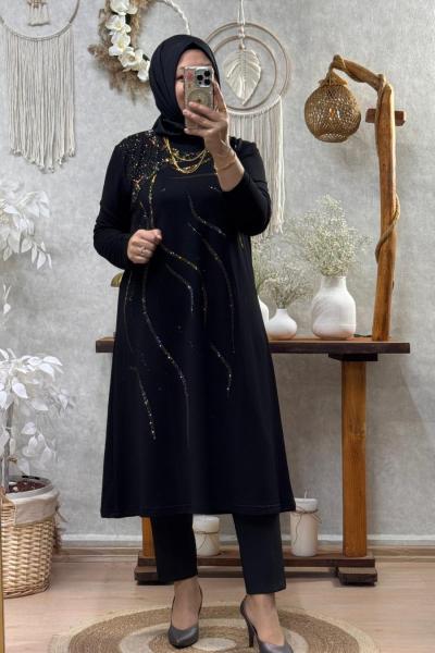 GÜLFEM TUNİK Siyah
