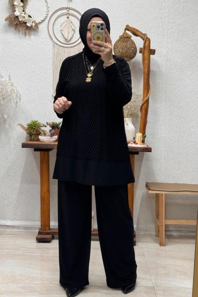 MADAME ÜÇLÜ TAKIM Siyah